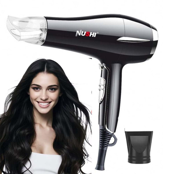 NUSHI PROFESSIONAL HAIR DRYER POWERFUL MOTOR FOR FAST DRYING WITH IONIC TECHNOLOGY
