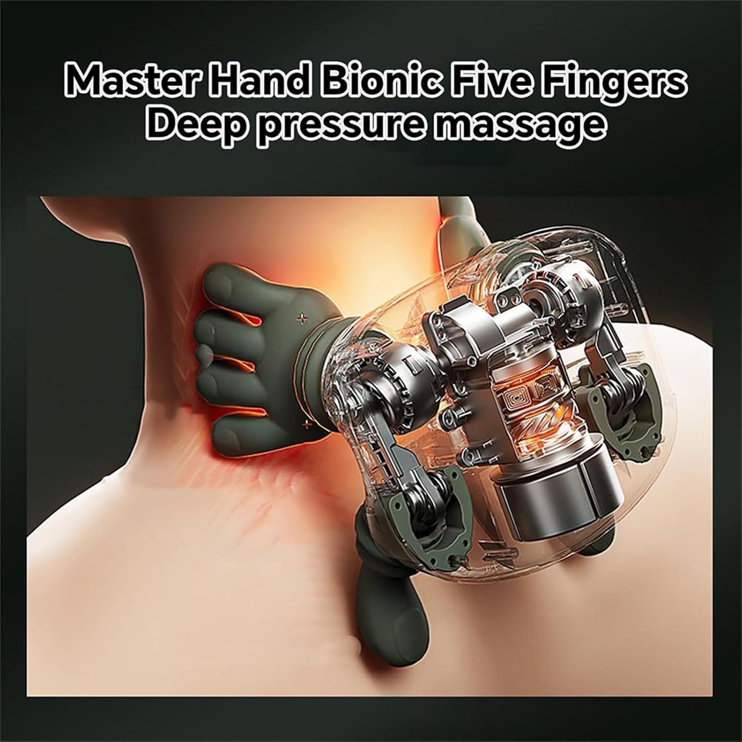 Portable Bionic Heated Neck and Back Massager | جهاز تدليك الظهر الساخن