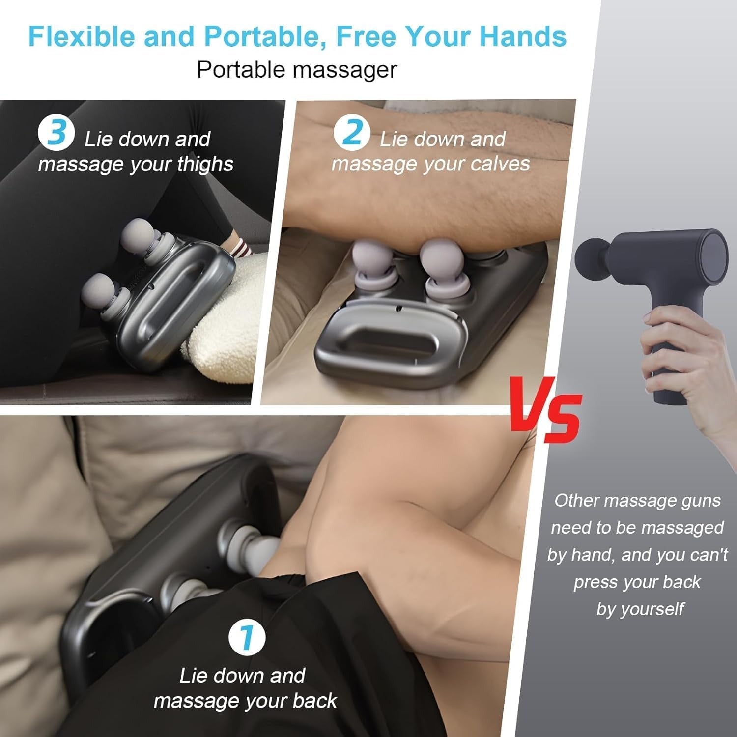 4 Heads Massager Machine For Pain Relief | جهاز مساج بأربعة رؤوس لتخفيف الألم