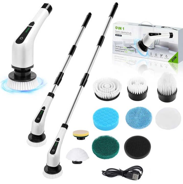 9 in 1 Electric Cleaning Brush | فرشاة تنظيف كهربائية