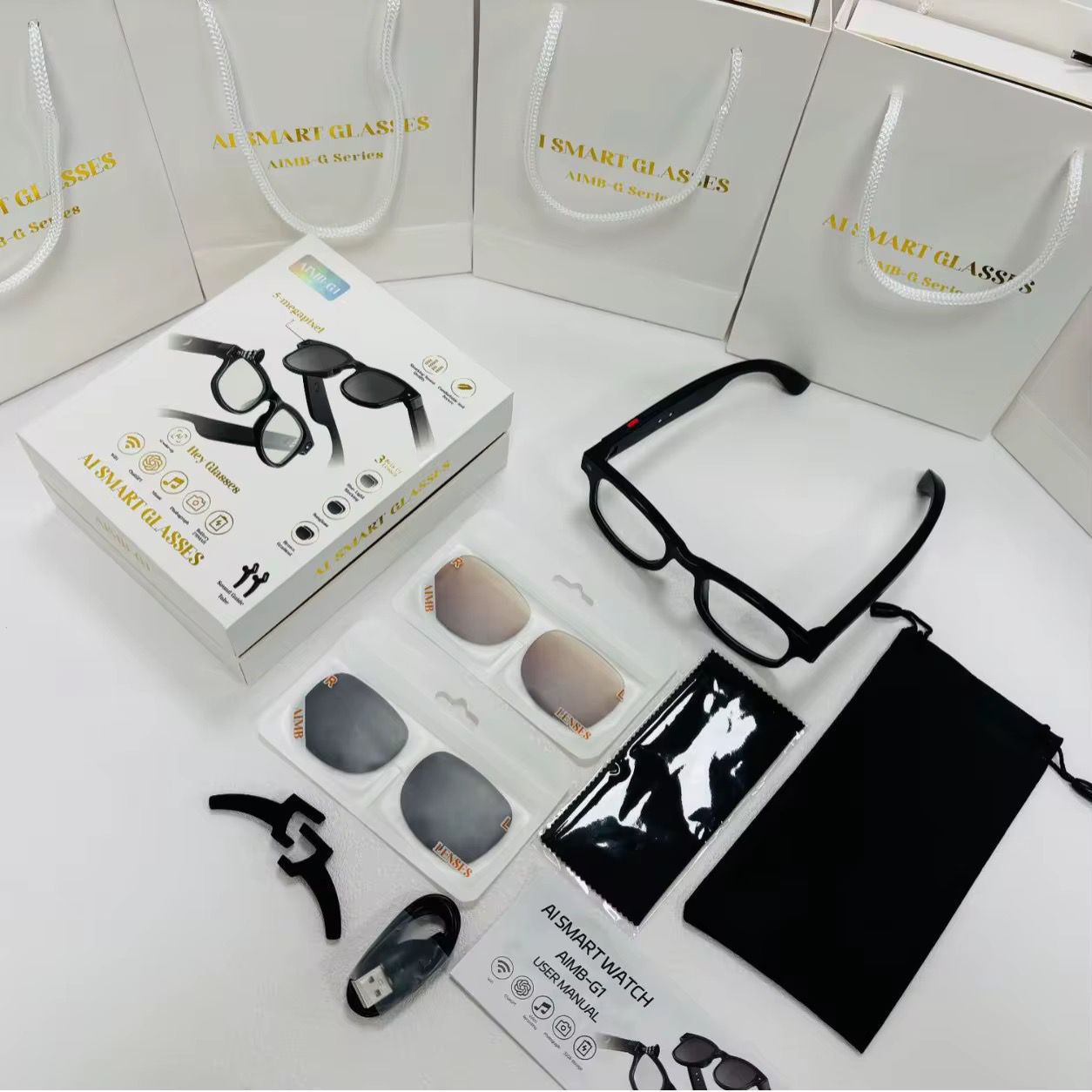 AI Smart Camera Glasses |نظارات الكاميرا الذكية AI