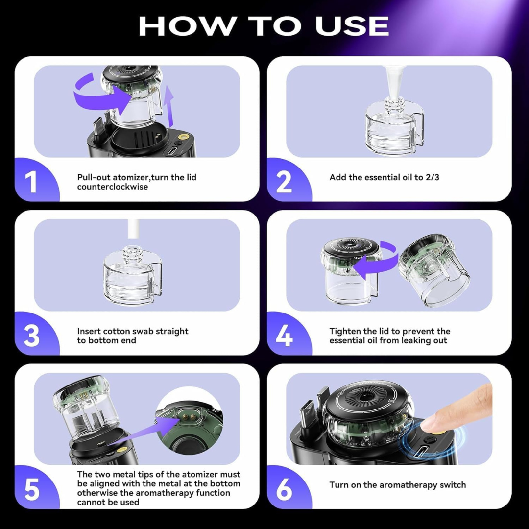 5-in-1 Starlight Car Charger | شاحن سيارة ستارلايت