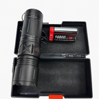 High-Power Rechargeable LED Flashlight Kit | مجموعة مصباح يدوي عالي الطاقة