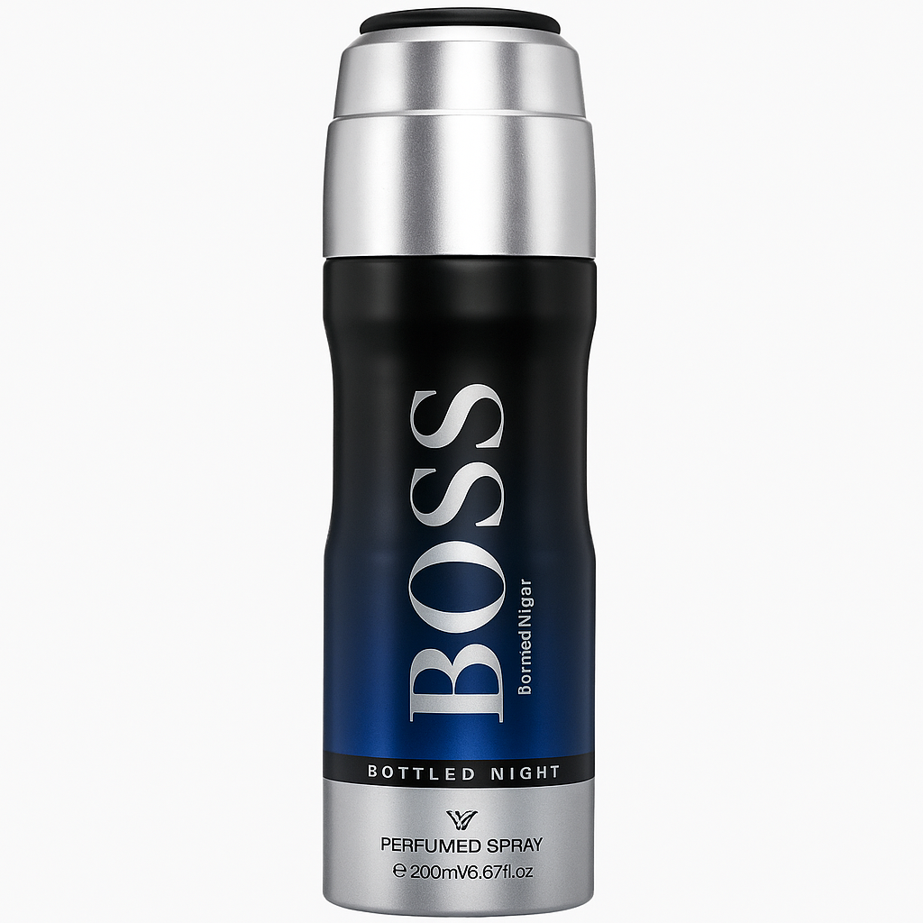 BOSS Night Perfumed Spray for Men (200ml) | رذاذ معطر للرجال