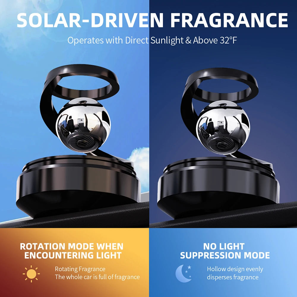Rotating Solar Car Air Freshener | معطر جو دوار للسيارة