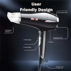 NUSHI PROFESSIONAL HAIR DRYER POWERFUL MOTOR FOR FAST DRYING WITH IONIC TECHNOLOGY
