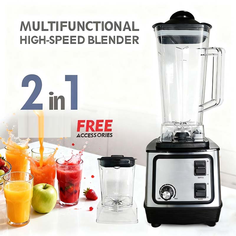 2-in-1 Professional Blender & Food Processor | الخلاط ومحضر الطعام