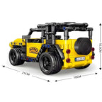 RC LAND DEFENDER ROVER. 446-PIECE DIY BUILDING KIT WITH REMOTE CONTROL. STEM ENGINEERING TOY FOR KIDS