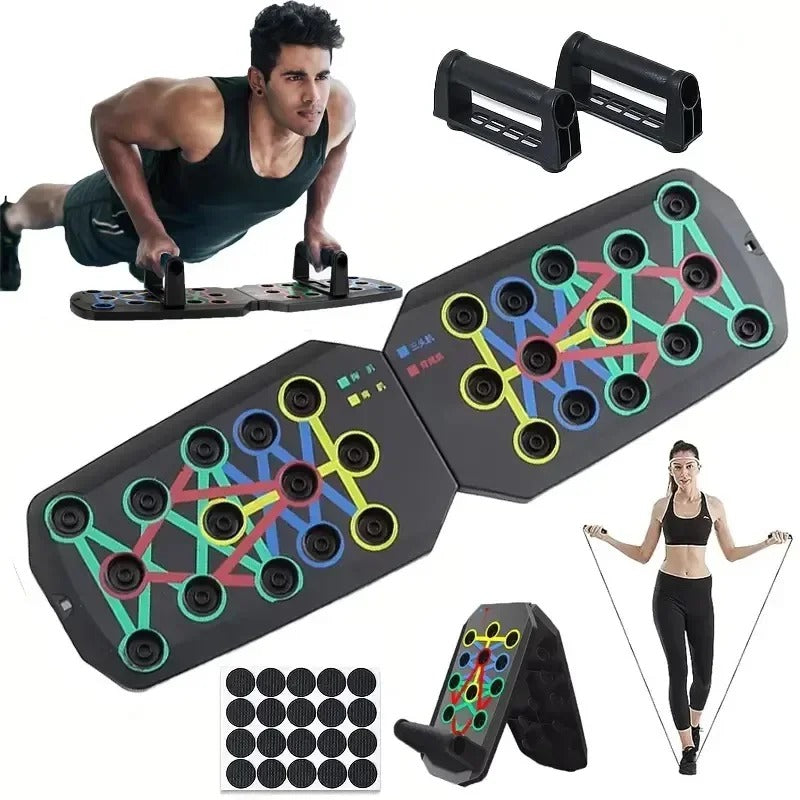 12 IN 1 COMPRESSION TRAINING PLATE MACHINE | BODY BUILDING TOOLS & WORKOUT STANDS WITH ARCH BOARD SYSTEM FOR HOME FITNESS TRAINING | IDEAL FOR MEN AND WOMEN