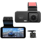 2K+1080P DUAL DASH CAM - FRONT & REAR CAR CAMERA WITH WIFI, PARKING MODE & 256GB SUPPORT