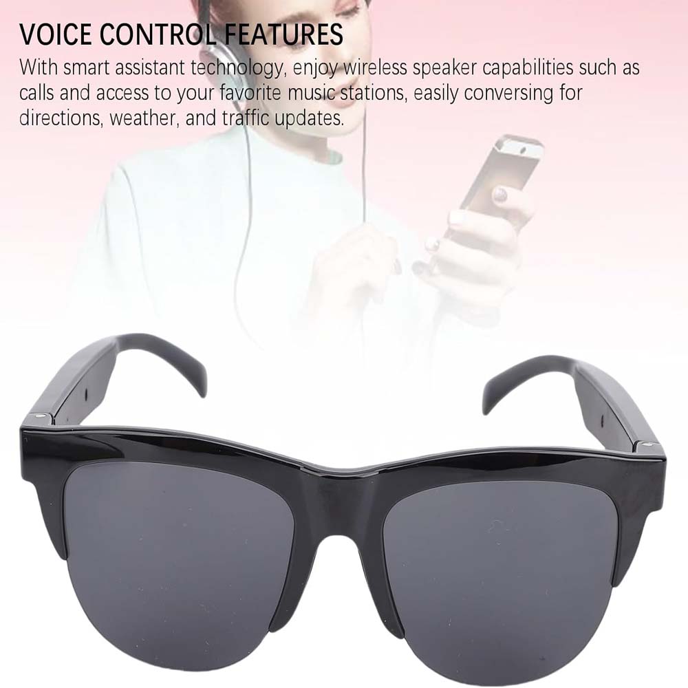 F06 Smart Glasses – Bluetooth 5.4 Audio Sunglasses with Speaker, Blue Light Filter, Voice Control, IP54 Waterproof | نظارات ذكية F06 – نظارات شمسية صوتية بلوتوث 5.4 مع مكبر صوت، فلتر للضوء الأزرق، تحكم صوتي، مقاومة للماء IP54
