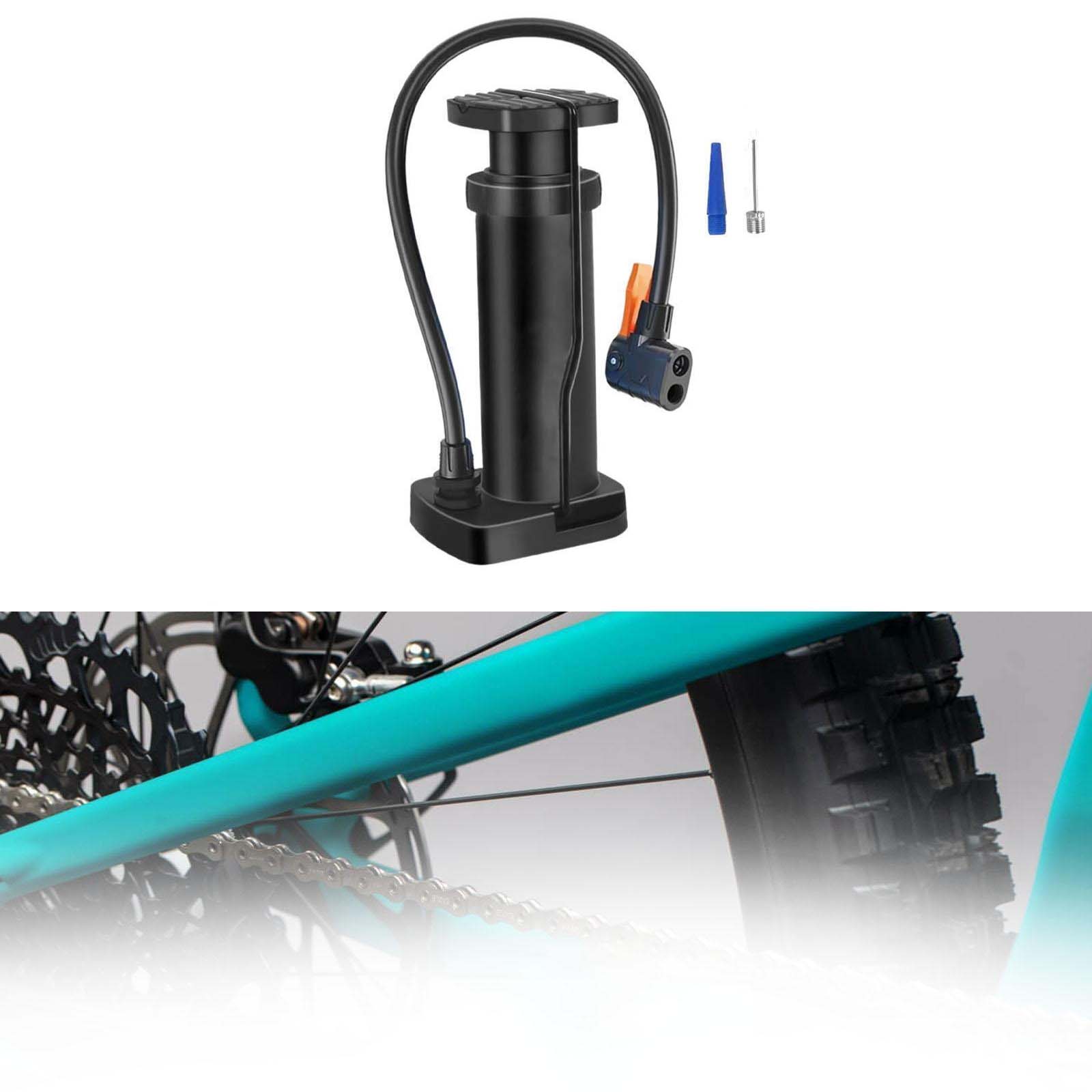 PORTABLE MINI FOOT PUMP FOR BIKES & MOTORCYCLES