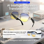 GY500 AI Sports Sunglasses – Wireless Translation, Music & Voice Control, Waterproof for Outdoor Activities | نظارات رياضية GY500 الذكية – ترجمة لاسلكية، موسيقى وتحكم صوتي، مقاومة للماء للأنشطة الخارجية