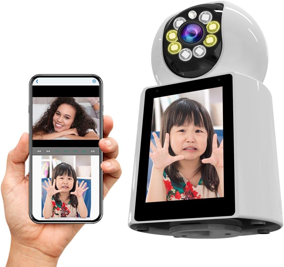 4K HD INDOOR SECURITY CAMERA - 360° PET/BABY/NANNY CAM WITH NIGHT VISION, 2-WAY AUDIO & MOTION ALERTS, APP CONTROLLED