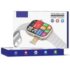 TC42 AMOLED 4G SMARTWATCH. 2.2" DISPLAY, 8MP CAMERA, SIM CARD SLOT. UNISEX DESIGN WITH 3 STRAPS IN SILVER
