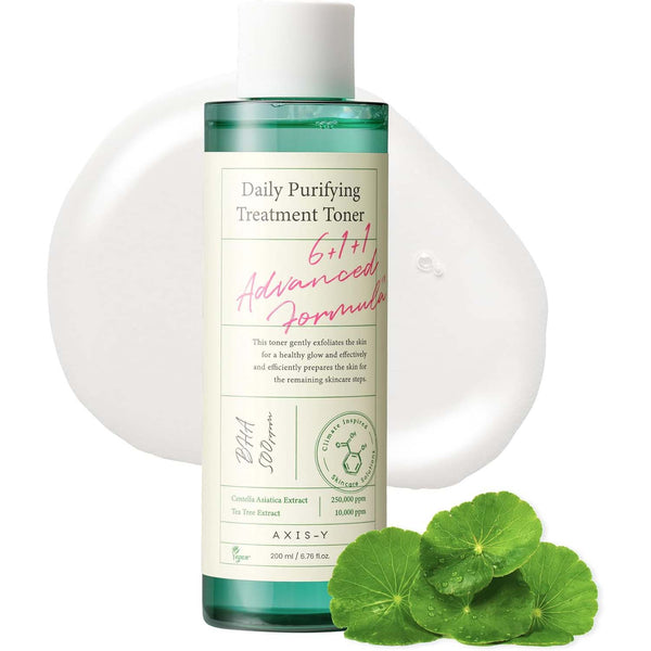 AXIS-Y DAILY PURIFYING TREATMENT TONER. GENTLY EXFOLIATING PHA TONER FOR SMOOTH, CLEAR & HYDRATED SKIN. 200ML.